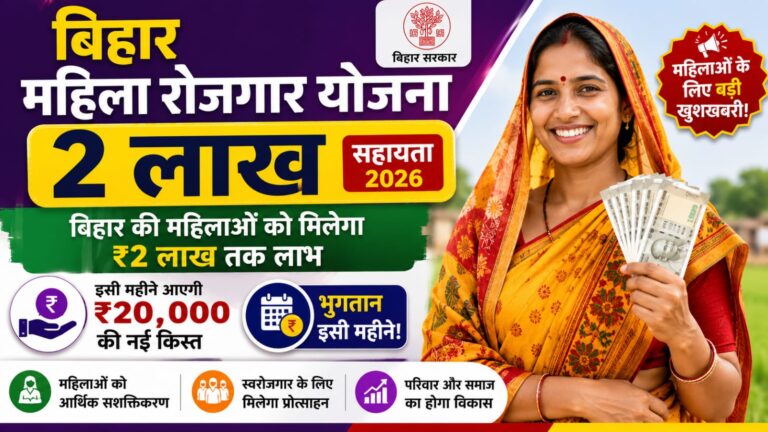 Bihar Mahila Rojgar Yojana 2 Lakh Aid 2026