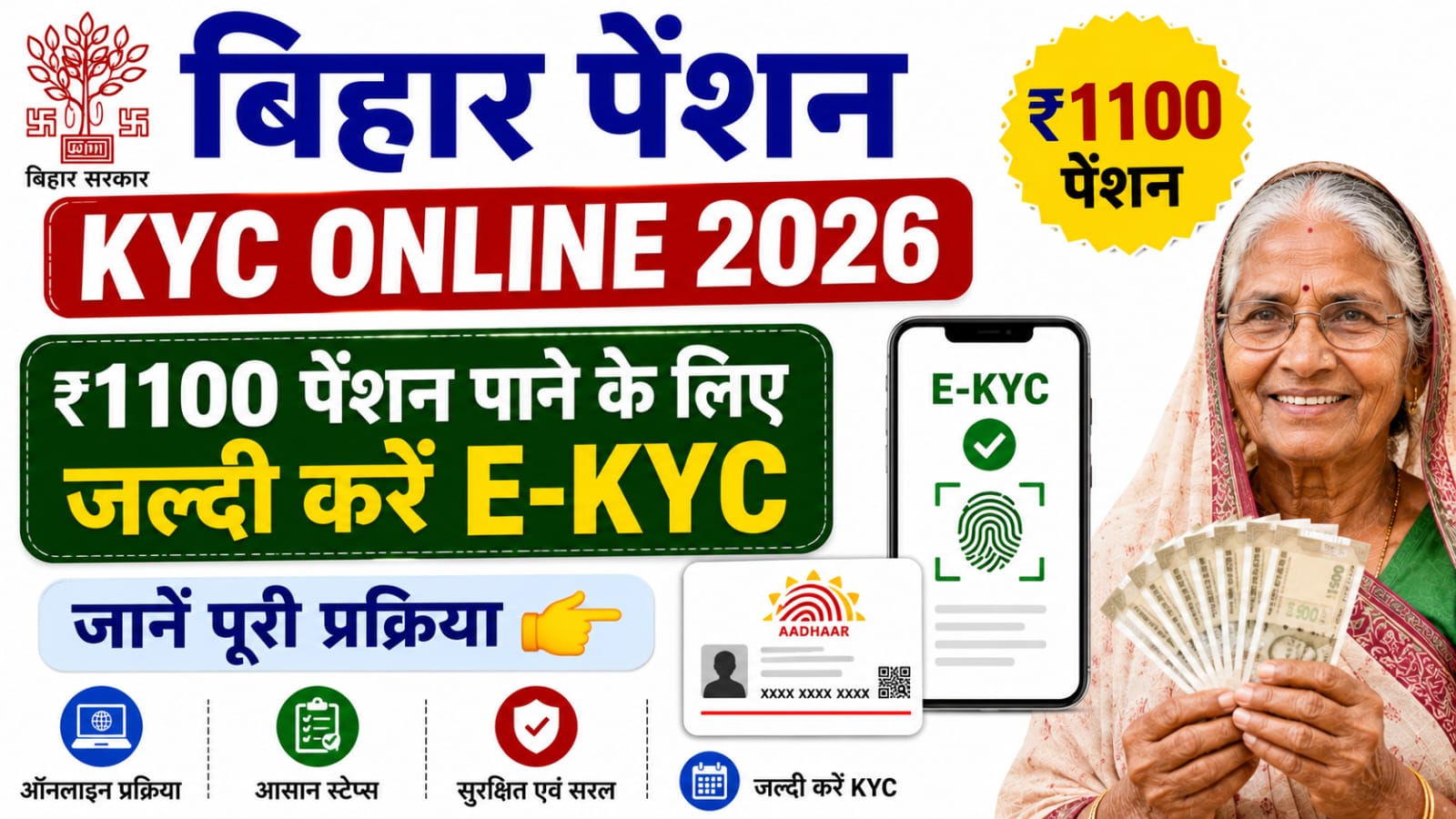 Bihar Pension KYC Online 2026