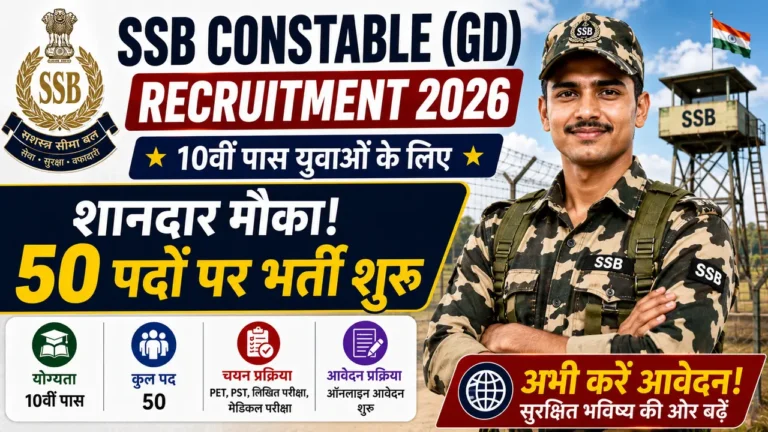 SSB Constable (GD) Recruitment 2026
