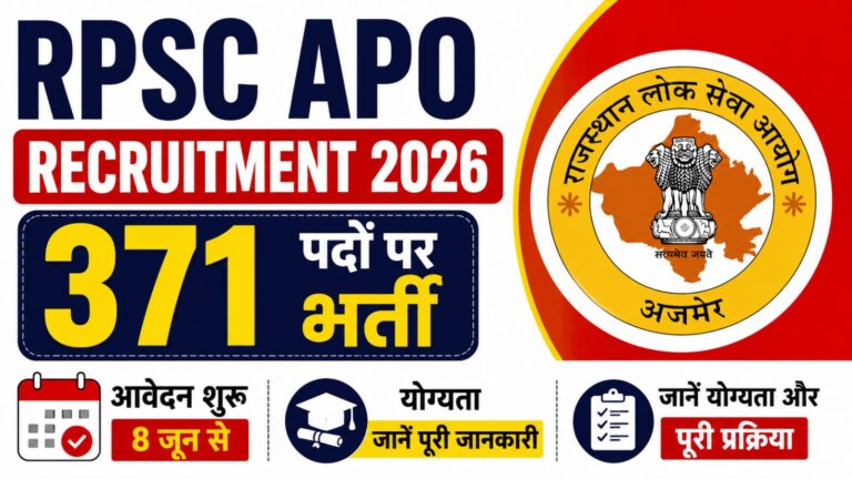 RPSC APO Recruitment 2026